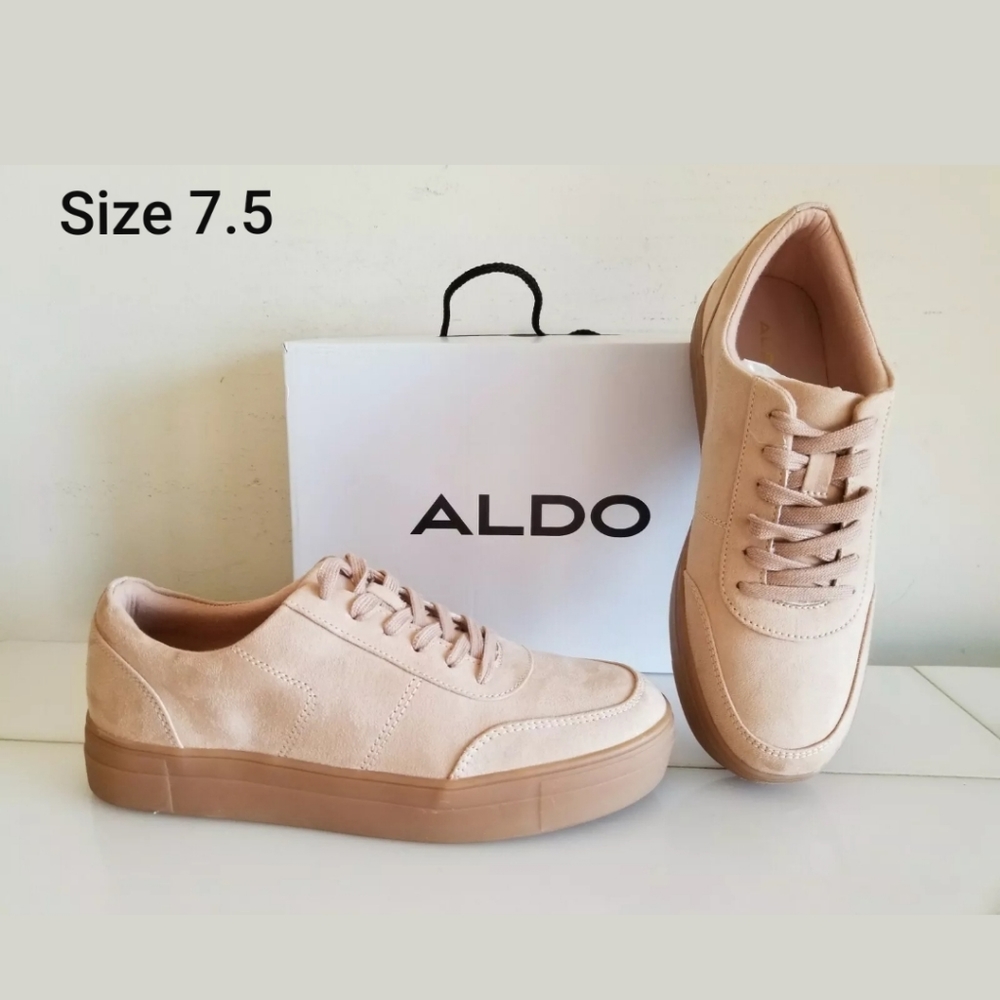 NEW ALDO SNEAKERS LUXURY STYLE Nude/Tan, Size 7.5